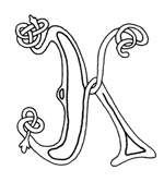 celtic font k